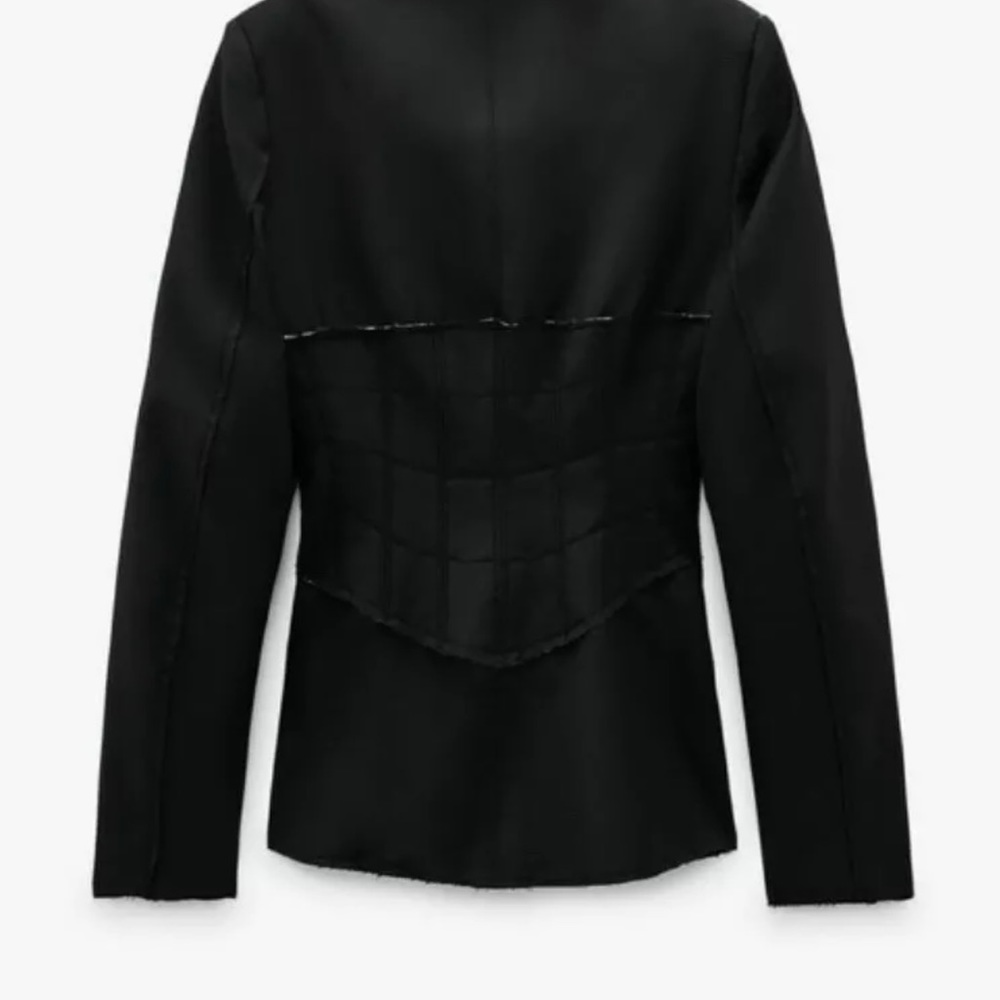 Zara black corset blazer 2922/702 Medium RARE - Picture 5 of 6